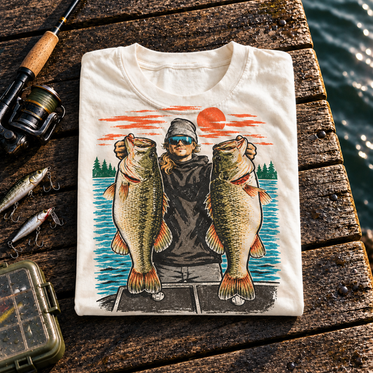 Fishing On Outdoor Cotton T-Shirt NL10081