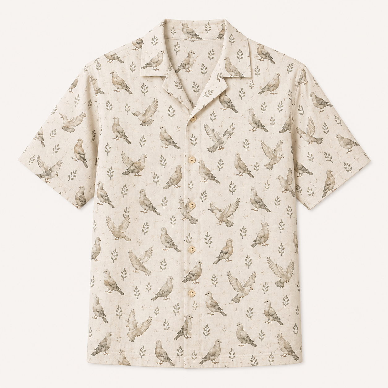 Flying Dove Cream Polo Shirt VCP1040