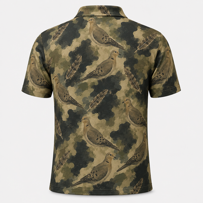 Dove Watercolor Camo Polo Shirt VCP1042