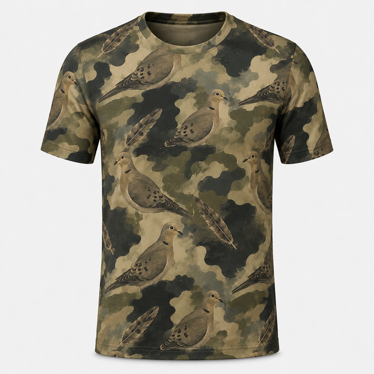 Dove Watercolor Camo Polo Shirt VCP1042