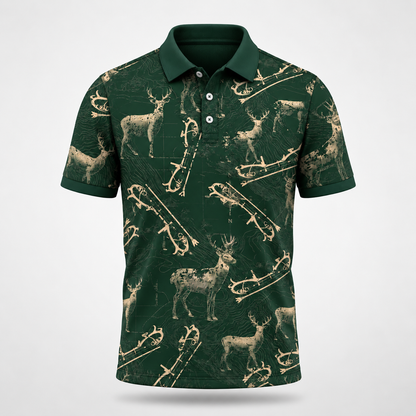 Deer Hunting Bow Polo Shirt VCP1030