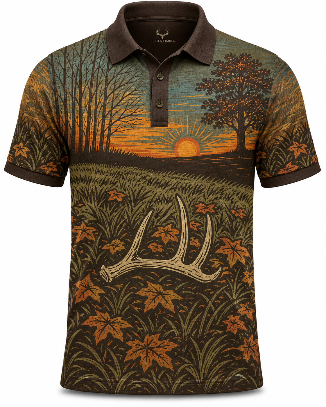 Deer Hunting Field Polo Shirt VCP1012