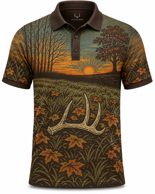 Deer Hunting Field Polo Shirt VCP1012