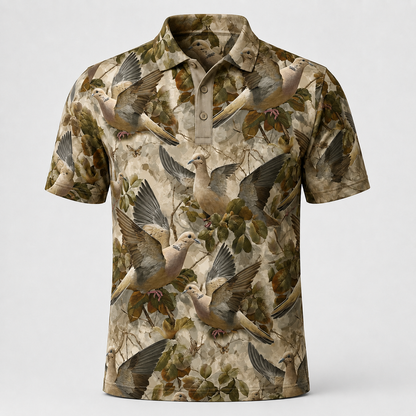 Bottomland Camo Dove Polo Shirt VCP1041