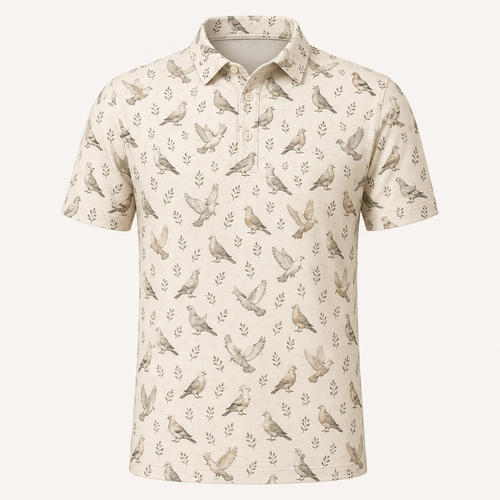 Flying Dove Cream Polo Shirt VCP1040
