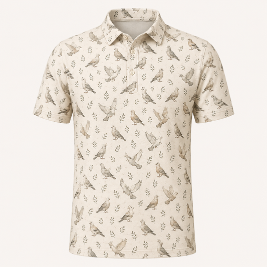 Flying Dove Cream Polo Shirt VCP1040