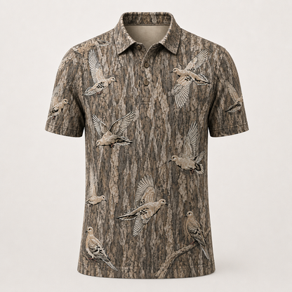 Bottomland Camo Dove Polo Shirt VCP1038