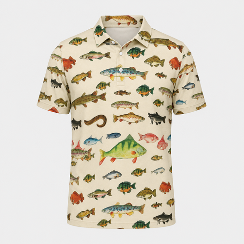 Freshwater Fish Collection Polo Shirt VCP1027