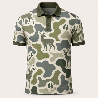 Deer Camouflage Hunting Funny Pattern Hawaiian Shirt DVC011