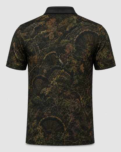 Wild Turkey Feather Fan Polo Shirt VCP1032