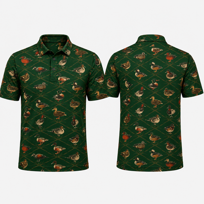 Duck Waterfowl Species Trellis Polo Shirt DVC0012