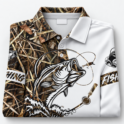 Bass fishing tournament Team Name Polo Shirt VC271002