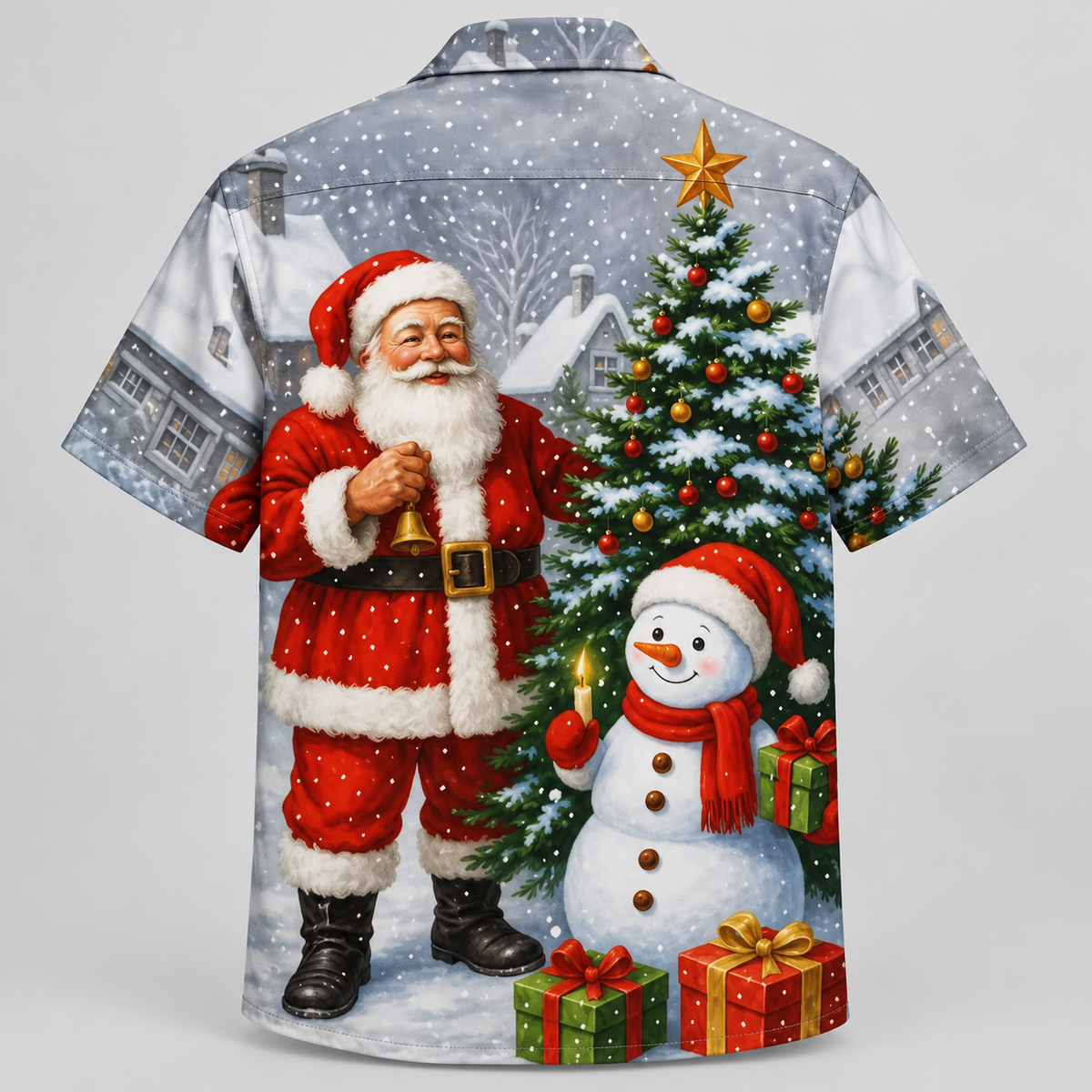 Festive Santa Christmas Hawaiian Shirt VC26106