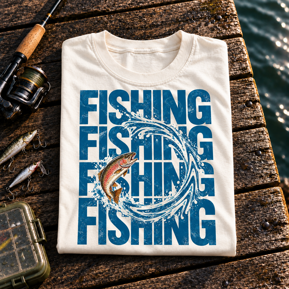 Fishing On Outdoor Cotton T-Shirt NL10130