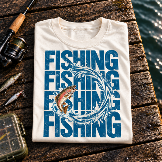 Fishing On Outdoor Cotton T-Shirt NL10130