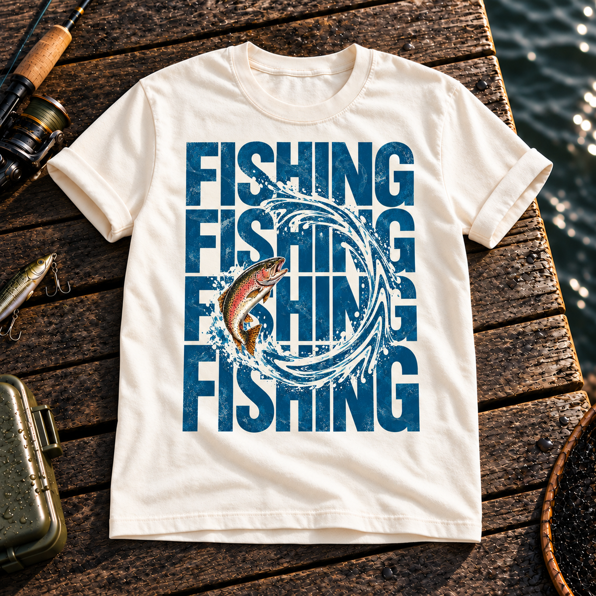 Fishing On Outdoor Cotton T-Shirt NL10130