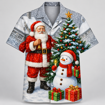 Festive Santa Christmas Hawaiian Shirt VC26106