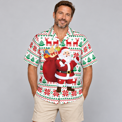 Folded Santa Christmas Hawaiian Shirt VC26107