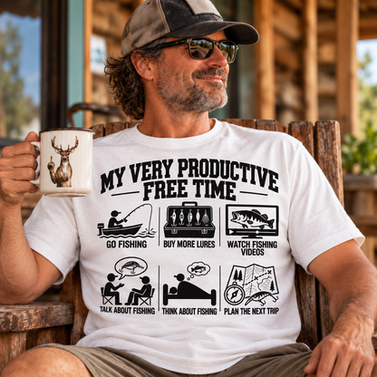 Fishing On Outdoor Cotton T-Shirt NL10124