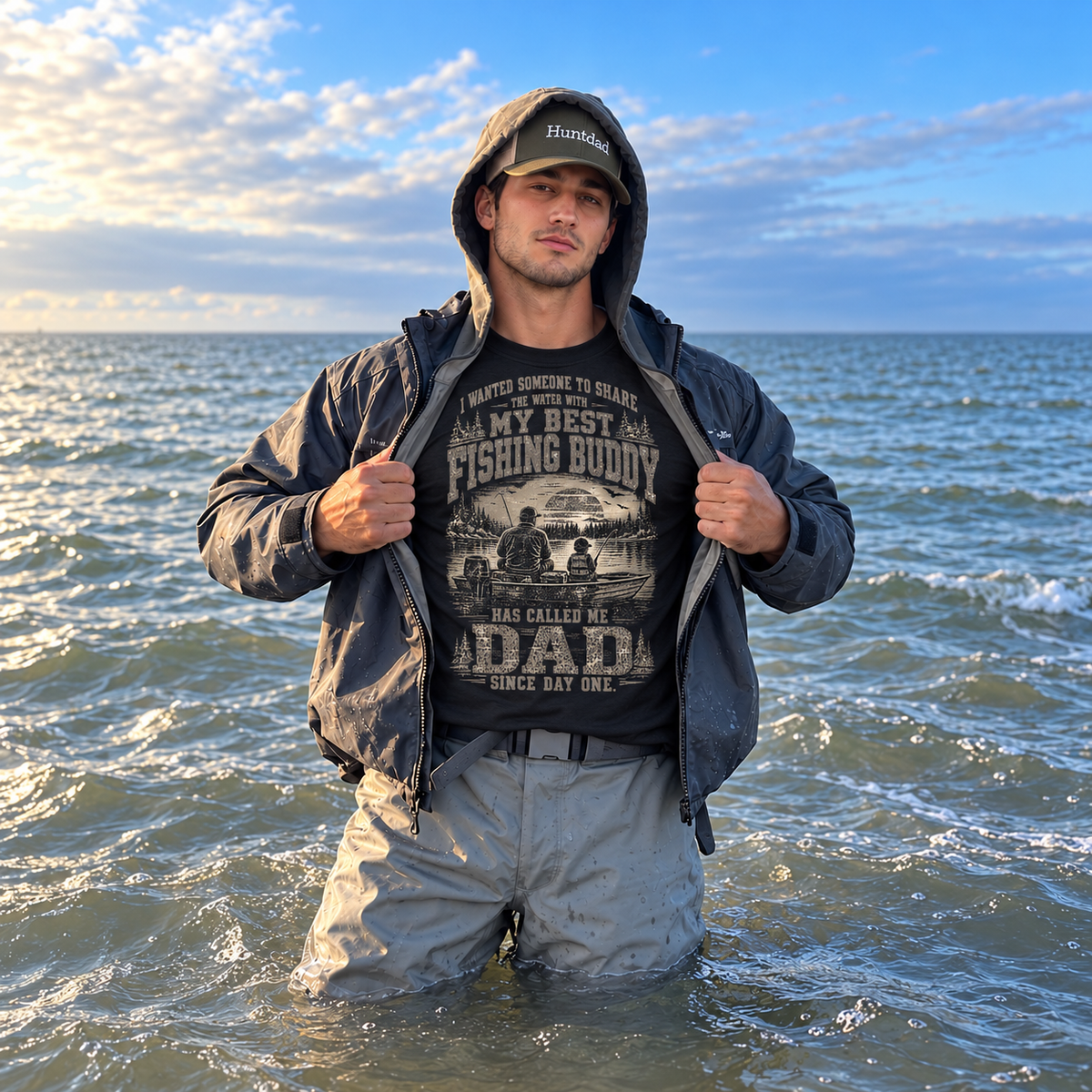 Fishing On Outdoor Cotton T-Shirt NL10134