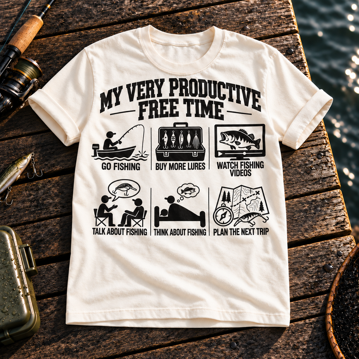 Fishing On Outdoor Cotton T-Shirt NL10125