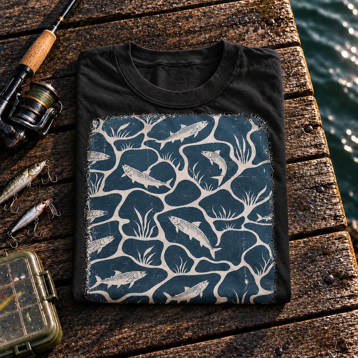 Fishing On Outdoor Cotton T-Shirt NL10127