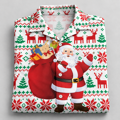 Folded Santa Christmas Hawaiian Shirt VC26107