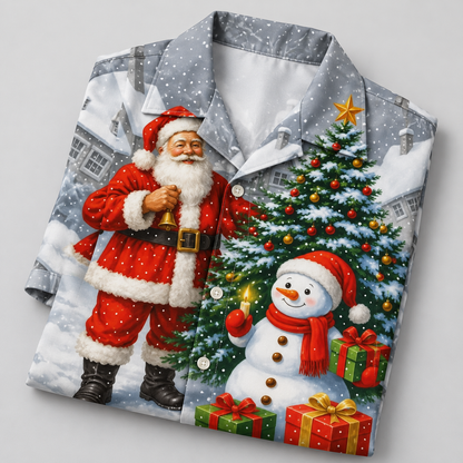 Festive Santa Christmas Hawaiian Shirt VC26106