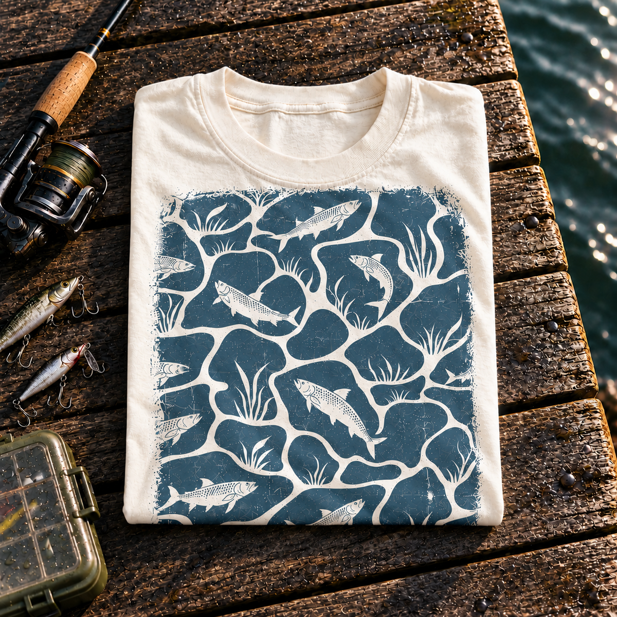 Fishing On Outdoor Cotton T-Shirt NL10127