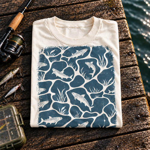 Fishing On Outdoor Cotton T-Shirt NL10127