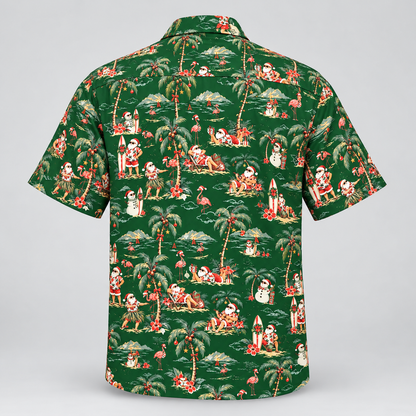 Vintage tropical Santa Christmas Hawaiian shirt VC26101