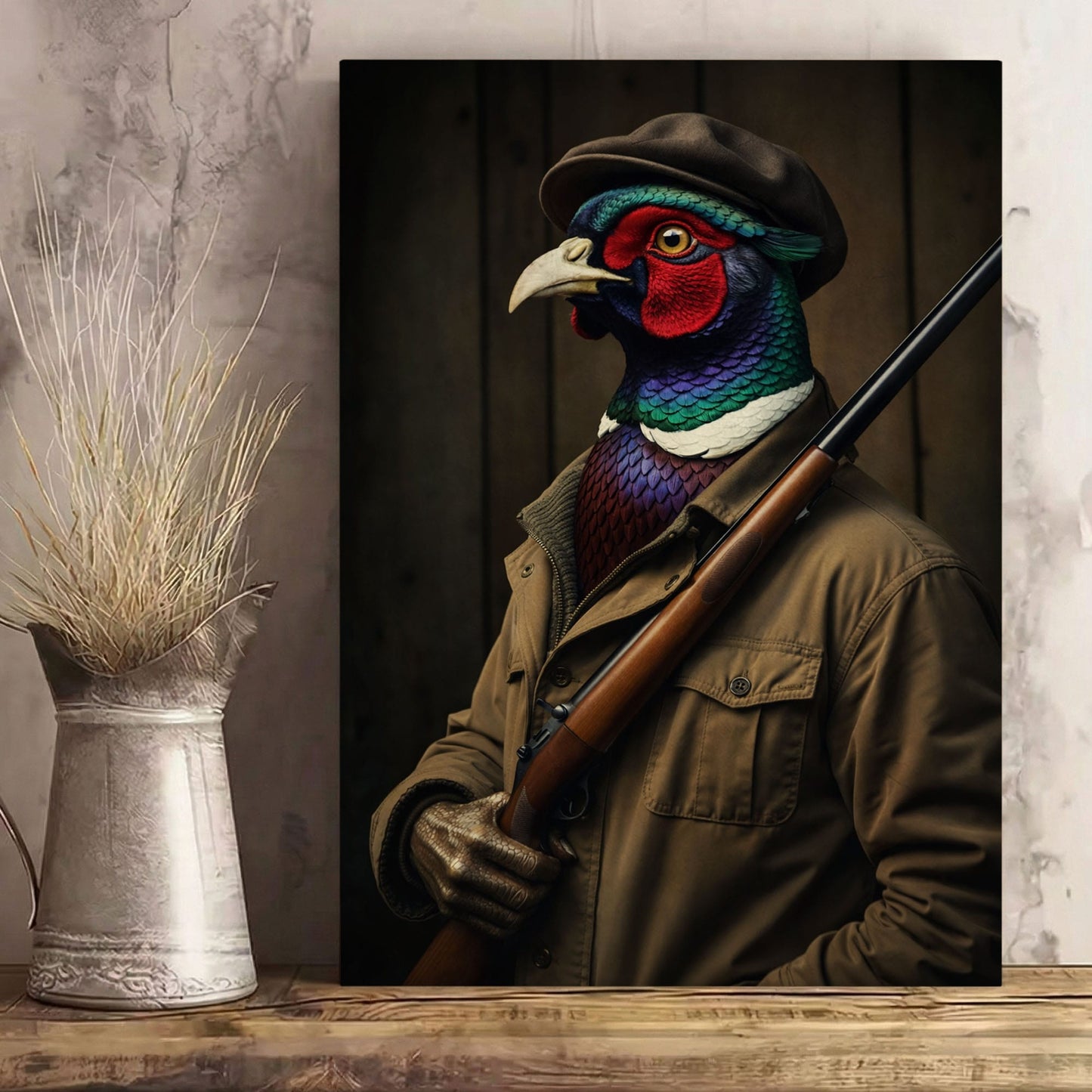 Gentleman Pheasant Hunter – Vintage Hunting Wall Art Print
