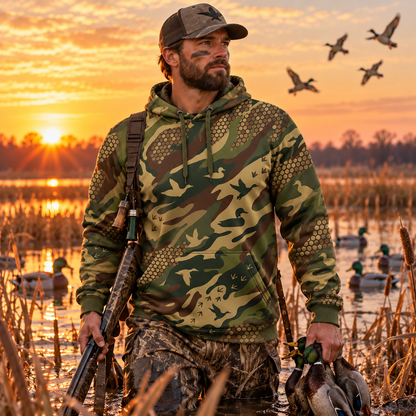 Mallard Duck Hunting Pattern Hoodie vc1010