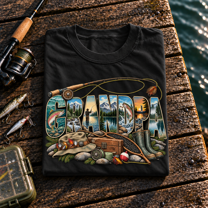 Fishing On Outdoor Cotton T-Shirt NL10133