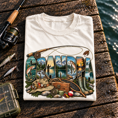 Fishing On Outdoor Cotton T-Shirt NL10133
