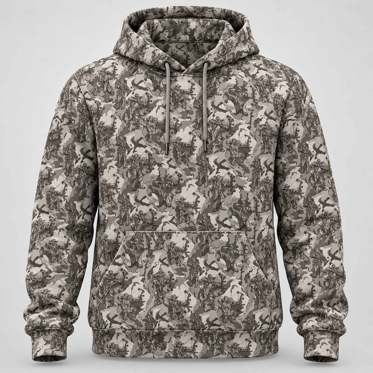 Bowhunting Deer Hunting Camo Pattern Hoodie vc1015