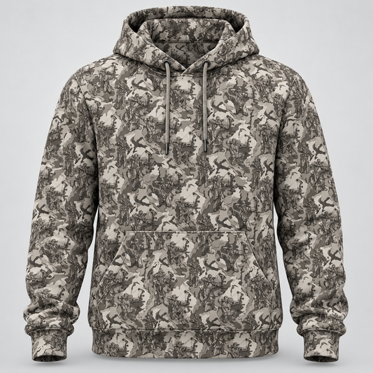 Bowhunting Deer Hunting Camo Pattern Hoodie vc1015