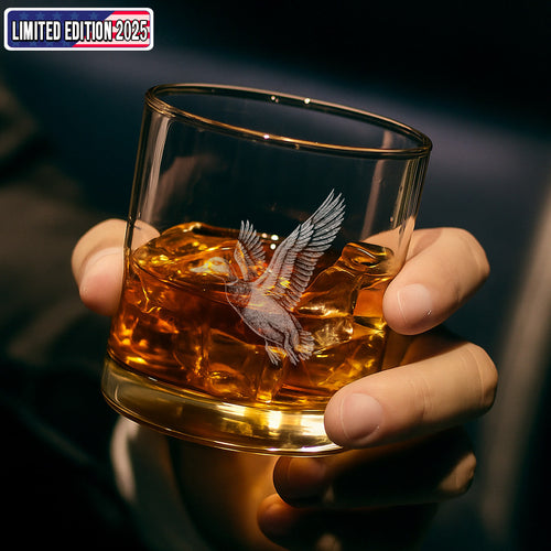 Duck Hunting Whiskey Glass – Custom Engraved Flying Duck Whiskey Glass Gift for Waterfowl Hunters 2025