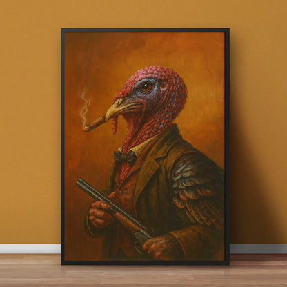 Turkey Smoking Canvas Wall Art