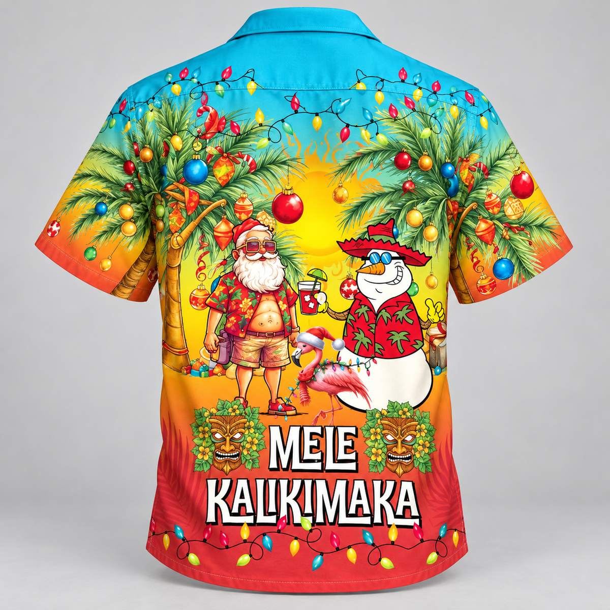 Santa Mele Kalikimaka Hawaiian shirt VC26104