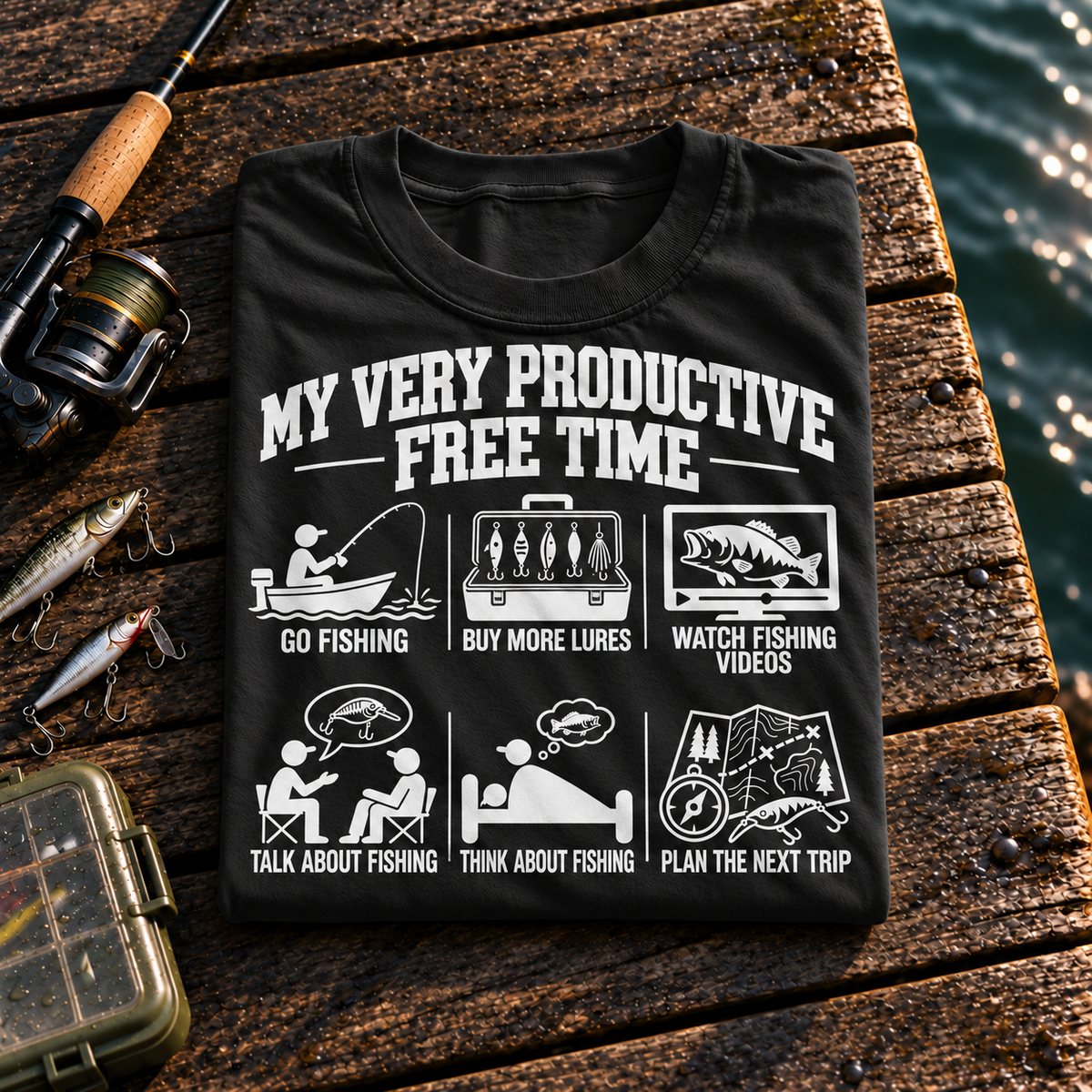 Fishing On Outdoor Cotton T-Shirt NL10124