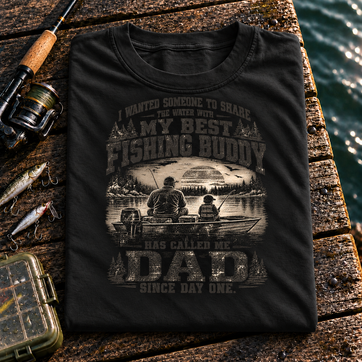 Fishing On Outdoor Cotton T-Shirt NL10134