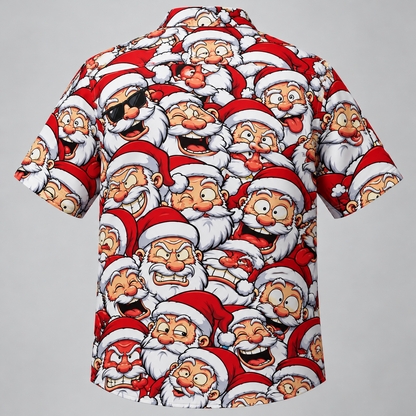 Festive Santa Head christmas Hawaiian Shirt VC26109