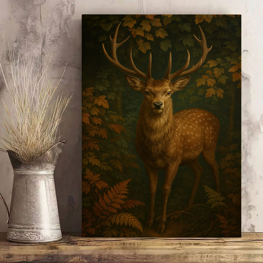 Rustic Deer Wall Art Canvas