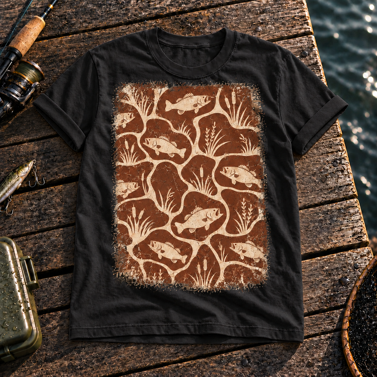 Fishing On Outdoor Cotton T-Shirt NL10124