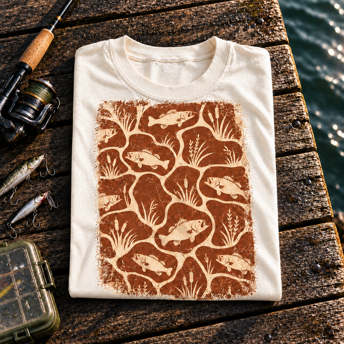 Fishing On Outdoor Cotton T-Shirt NL10124
