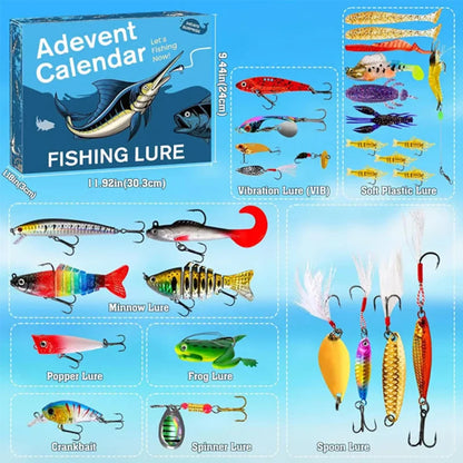 24 Days Lure Advent Calendar Fishing 2026 Advent Calendar Fishing Gifts Fisherman