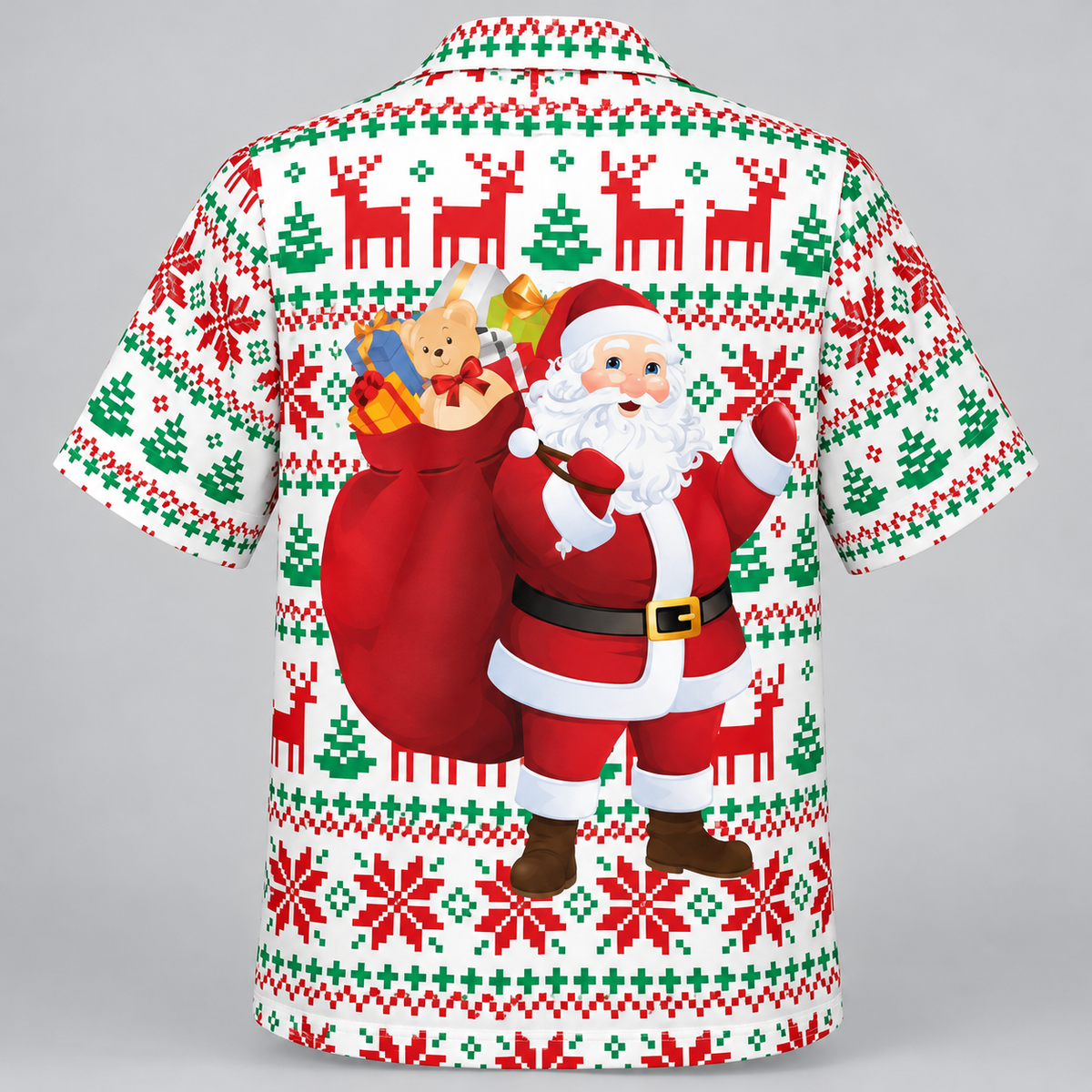Folded Santa Christmas Hawaiian Shirt VC26107