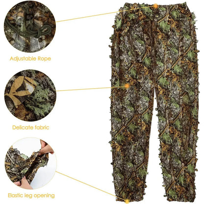 3D Leafy Camouflage Ghillie Suit for Hunting