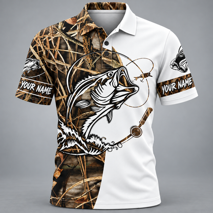 Bass fishing tournament Team Name Polo Shirt VC271002